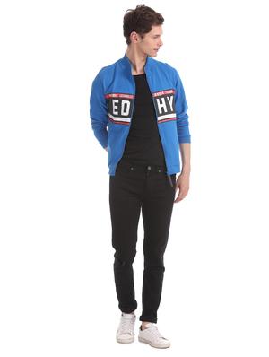 blue printed cut & sew sweatshirt - 17728851 - Standard Image - 4