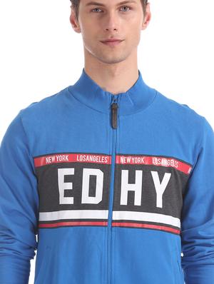 blue printed cut & sew sweatshirt - 17728851 - Standard Image - 5