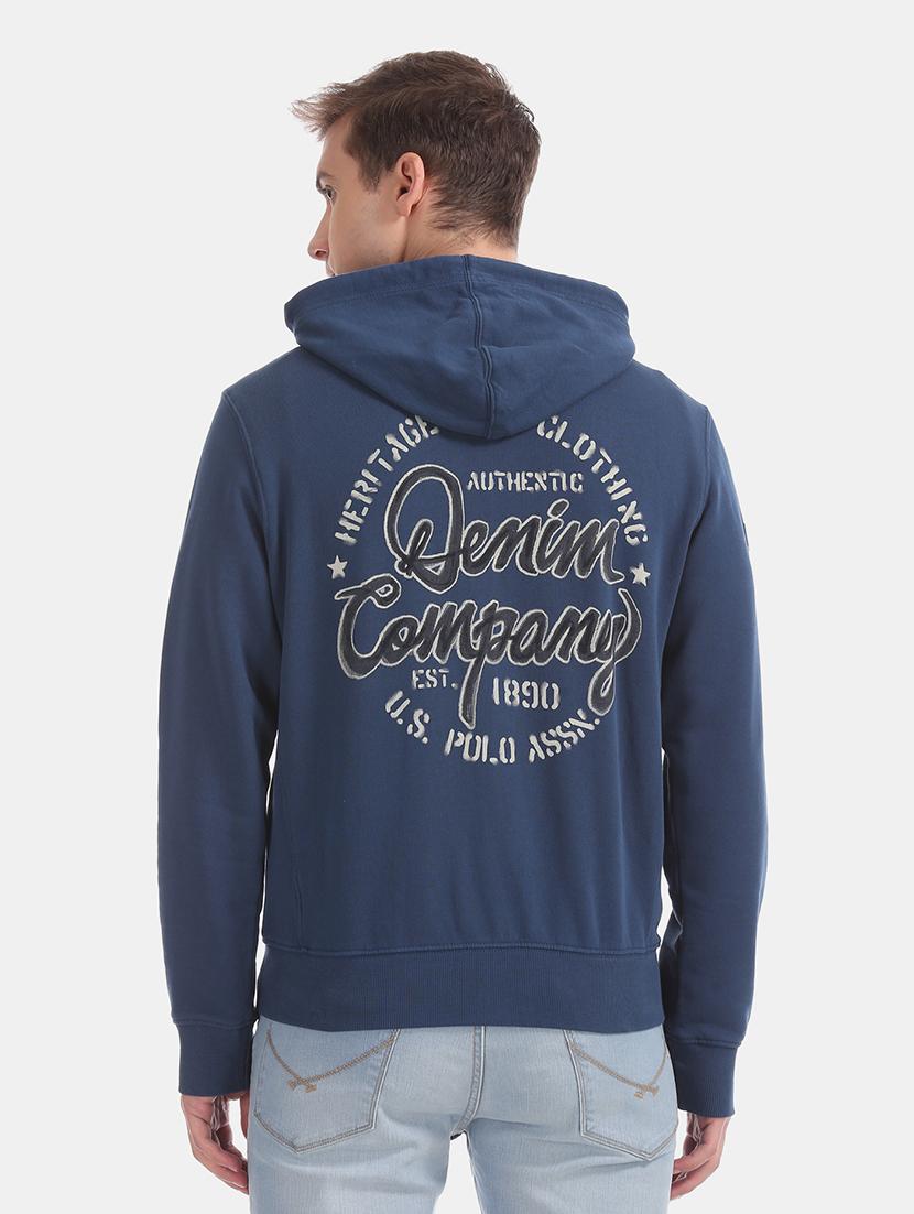 blue back print sweatshirt - 17728903 - Zoom Image - 4