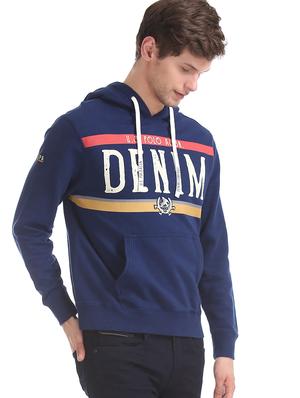 blue chest print sweatshirt - 17728905 - Standard Image - 2
