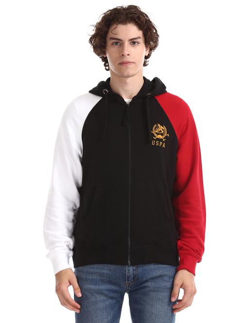 black color block sweatshirt - 17729026 - Standard Image - 1