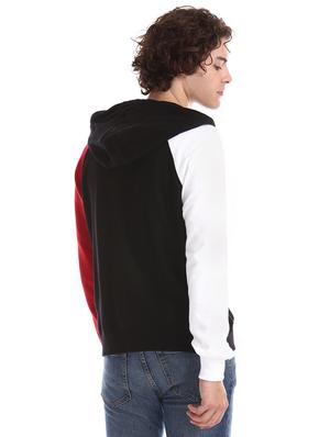 black color block sweatshirt - 17729026 - Standard Image - 3