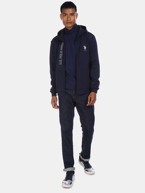 navy blue printed sweatshirt - 17729055 - Standard Image - 4