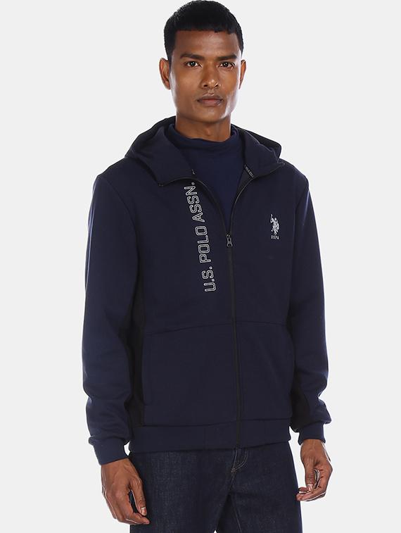 navy blue printed sweatshirt - 17729055 - Zoom Image - 1