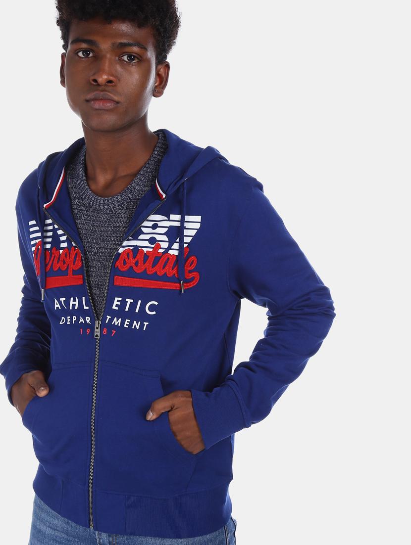 blue printed sweatshirt - 17729086 - Zoom Image - 5