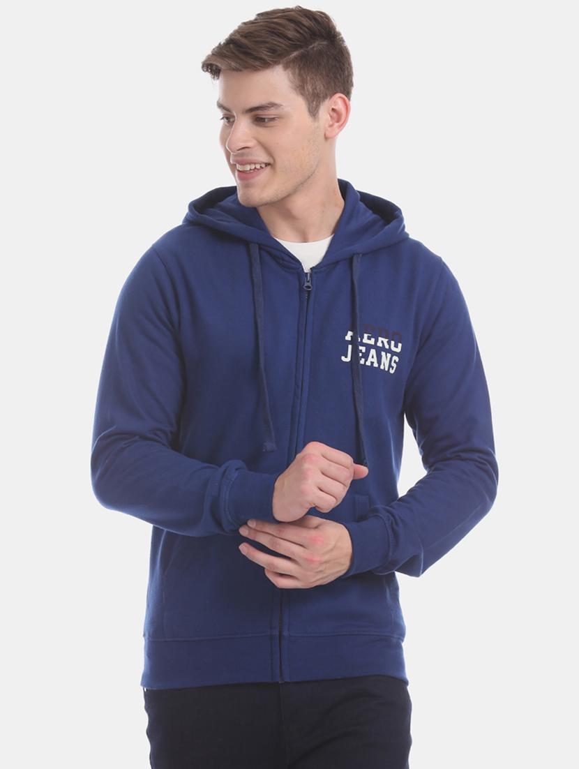 blue printed sweatshirt - 17729109 - Zoom Image - 1