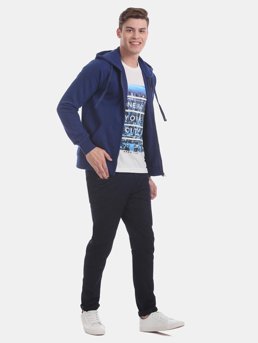 blue printed sweatshirt - 17729109 - Zoom Image - 5