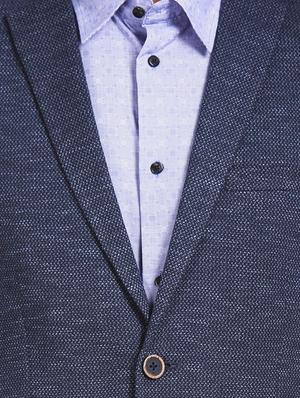 navy blue single breasted casual blazer - 17729517 - Standard Image - 4
