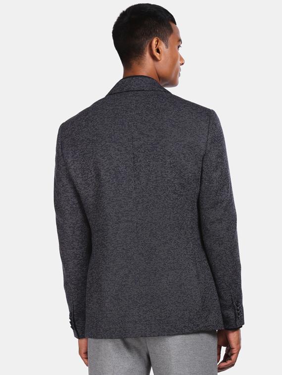navy blue single breasted casual blazer - 17729520 - Zoom Image - 3