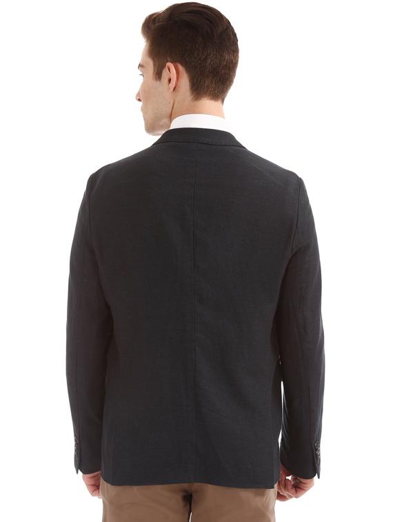 black single breasted casual blazer - 17729532 - Zoom Image - 3
