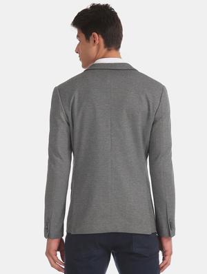 grey single breasted formal blazer - 17729576 - Standard Image - 3