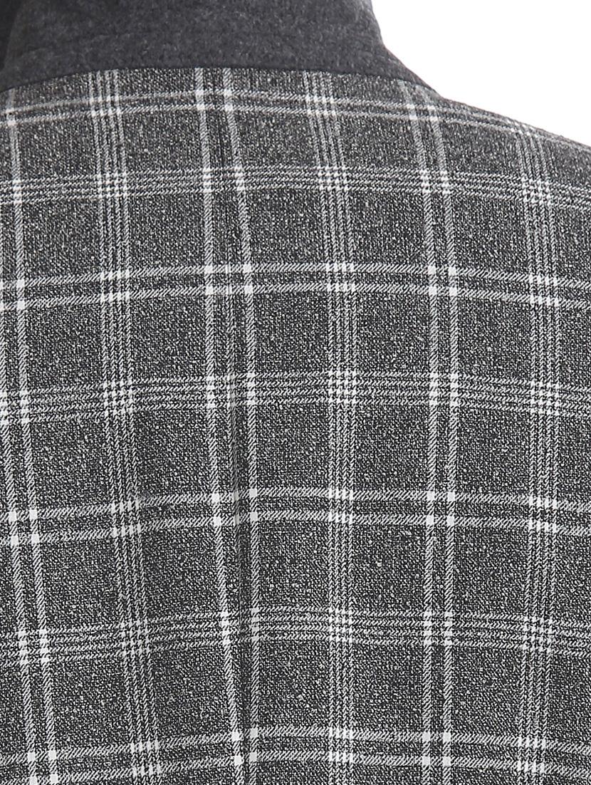 grey checkered single breasted formal blazer - 17729764 - Zoom Image - 6