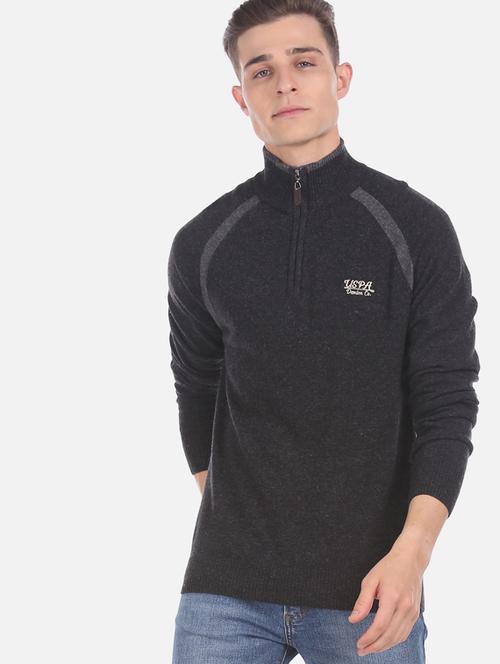 black solid pullover - 17729975 - Standard Image - 1