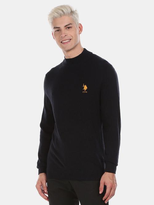 black solid pullover - 17730061 - Standard Image - 1