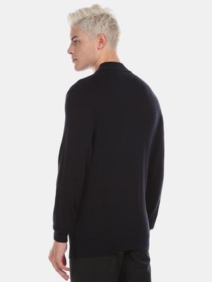 black solid pullover - 17730061 - Standard Image - 3