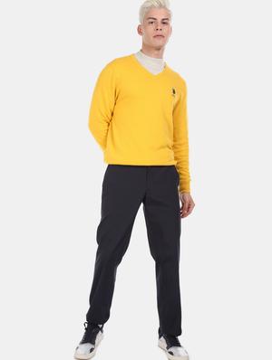 yellow solid pullover - 17730066 - Standard Image - 4