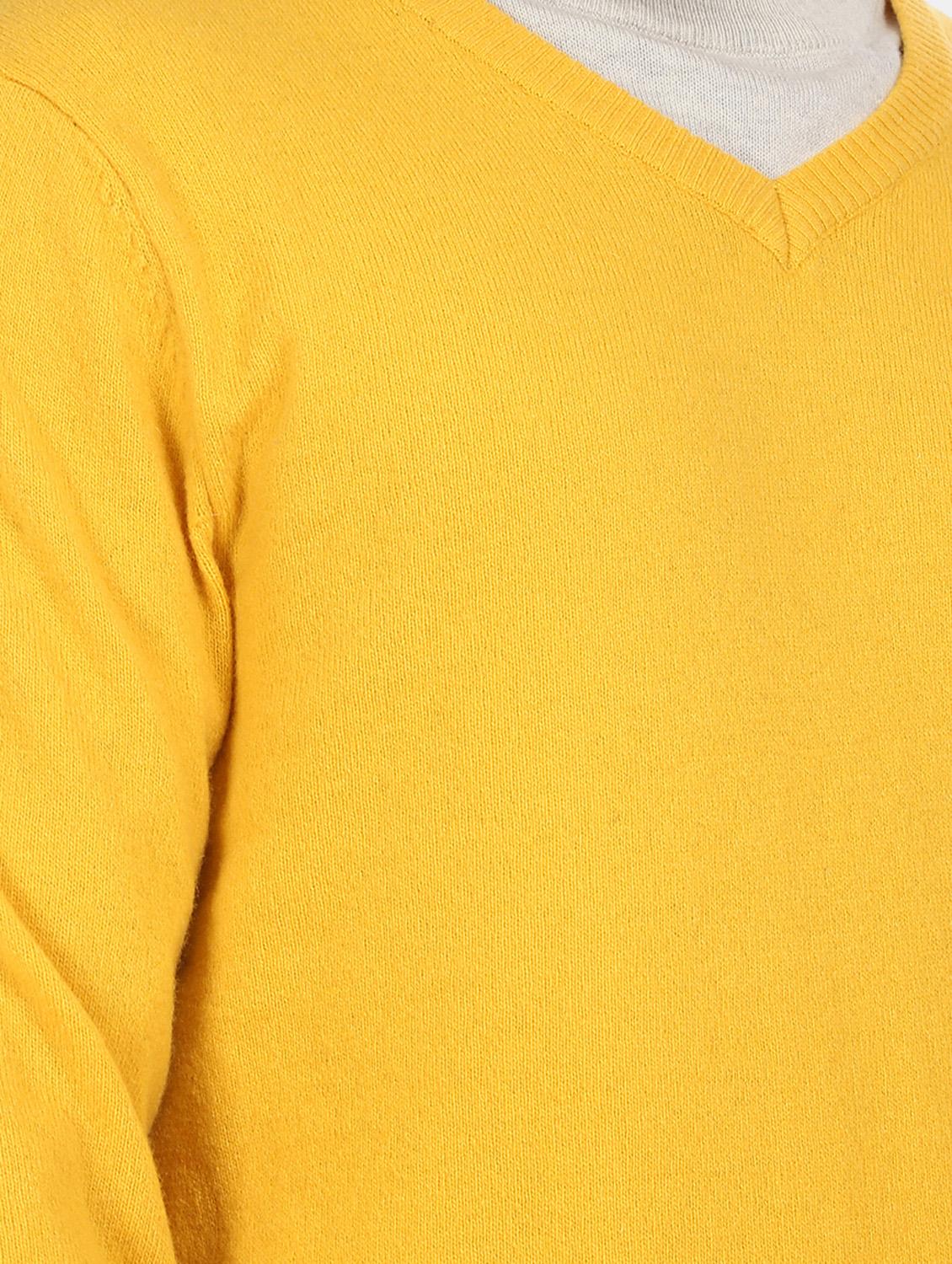 yellow solid pullover - 17730066 - Zoom Image - 5