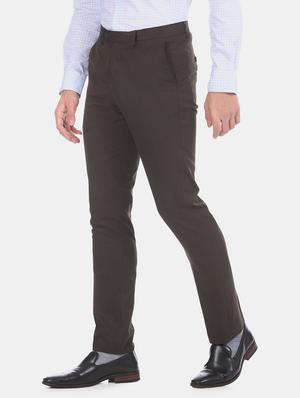 grey textured flat front formal trouser - 17731150 - Standard Image - 2