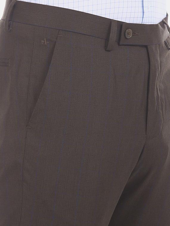 grey textured flat front formal trouser - 17731150 - Zoom Image - 5