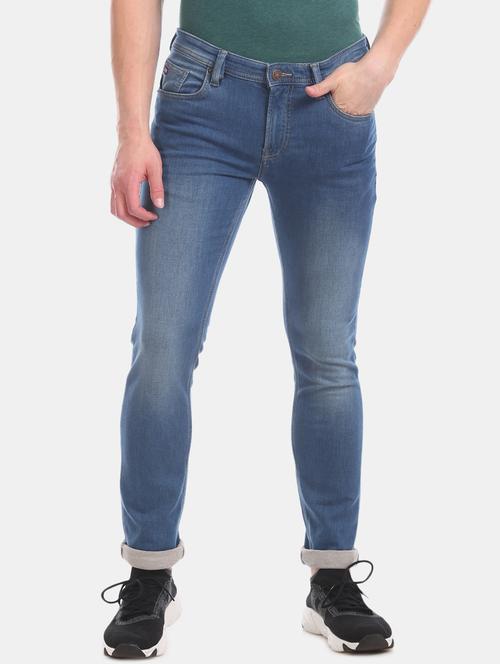 blue light washed denim jean - 17731656 - Very Small Image - 1