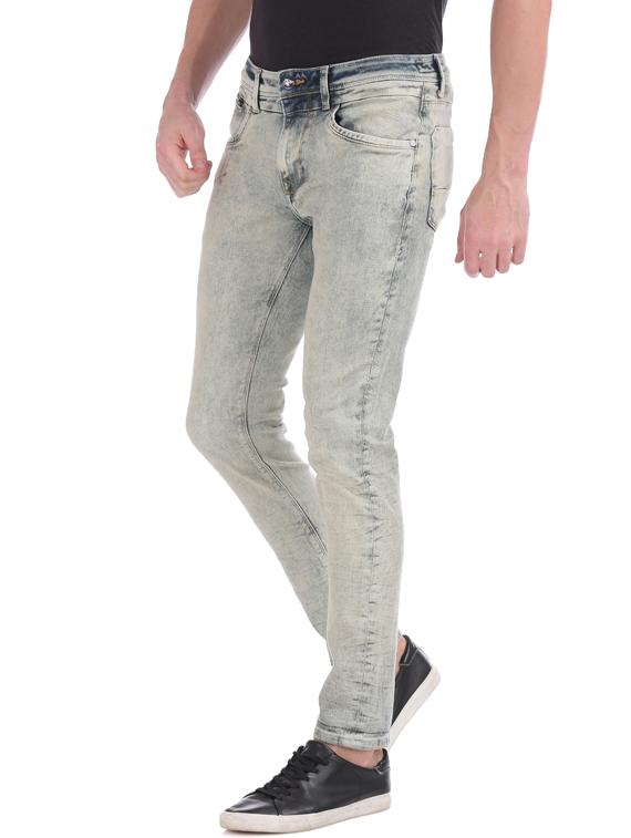 grey heavy washed jeans - 17731765 - Zoom Image - 2