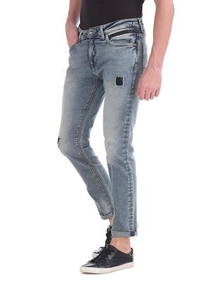 blue washed distressed jean - 17731767 - Standard Image - 2