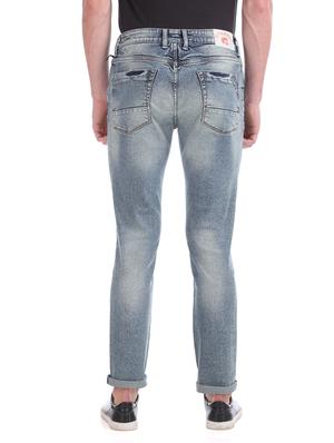 blue washed distressed jean - 17731767 - Standard Image - 3