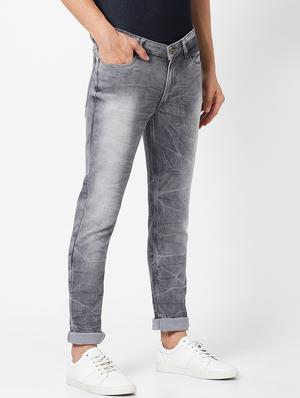grey heavy washed denim jeans - 17732155 - Standard Image - 2