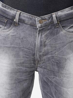 grey heavy washed denim jeans - 17732155 - Standard Image - 5
