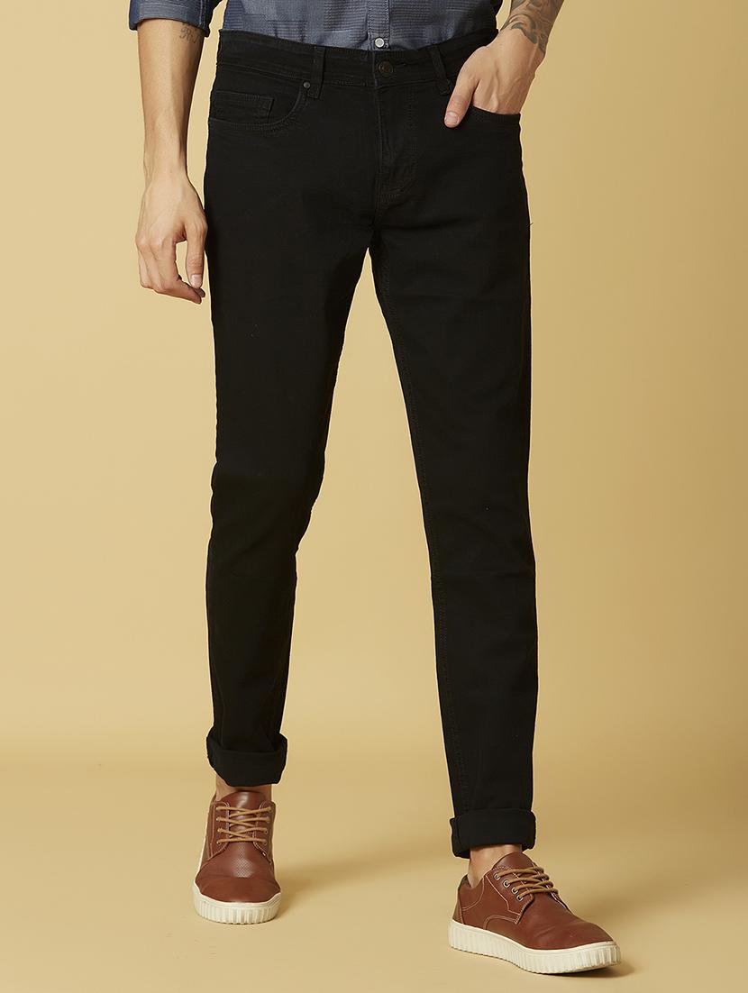 black plain denim jeans - 17732169 - Zoom Image - 1
