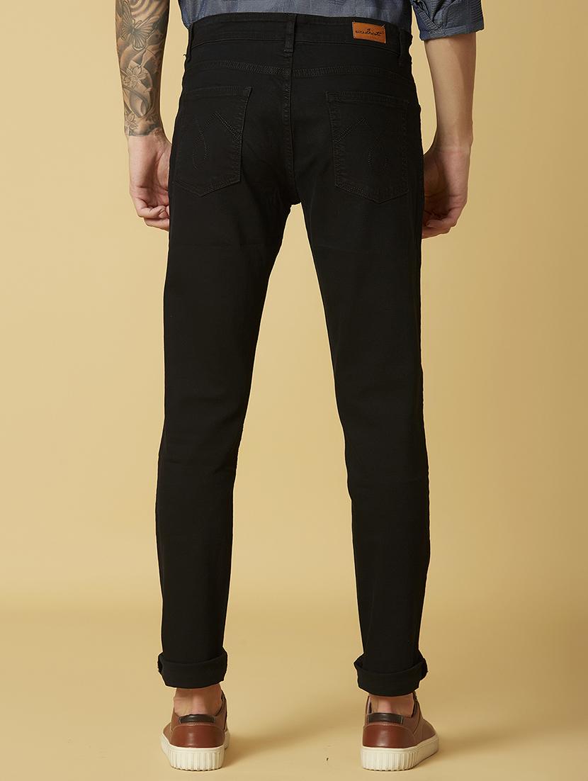 black plain denim jeans - 17732169 - Zoom Image - 5
