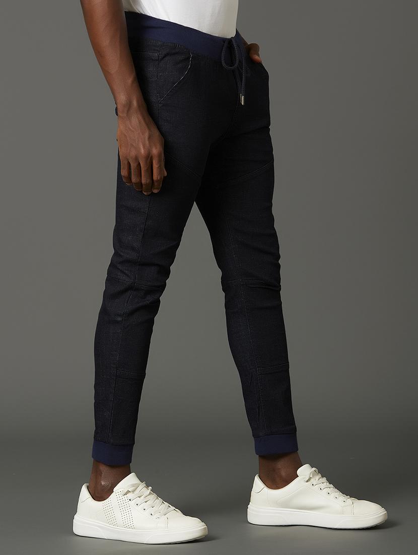 dark blue plain denim jeans - 17732170 - Zoom Image - 3