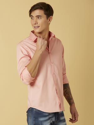 pink solid casual shirt - 17732227 - Standard Image - 4