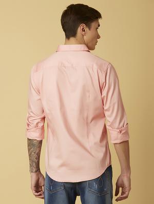 pink solid casual shirt - 17732227 - Standard Image - 5