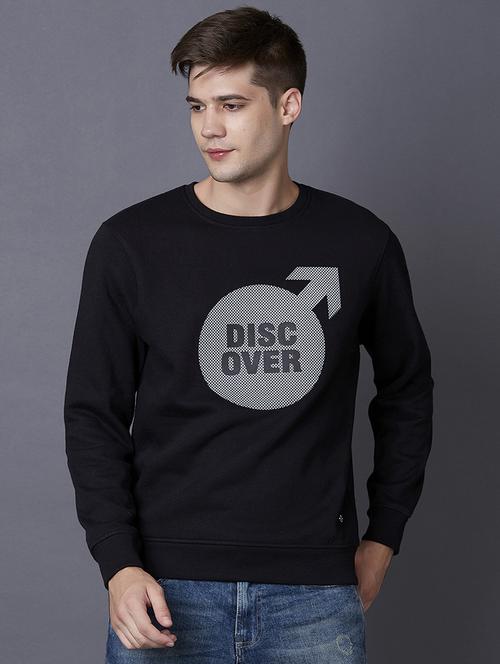 black printed sweatshirt - 17732274 - Standard Image - 1