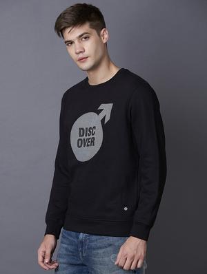 black printed sweatshirt - 17732274 - Standard Image - 2
