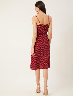 ruffle detail polka dot dress - 17732309 - Standard Image - 3