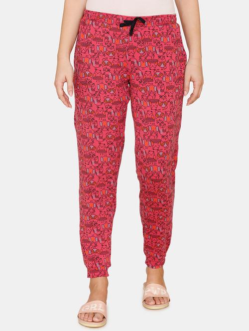 drawstring waist printed pajama - 17732650 - Standard Image - 1