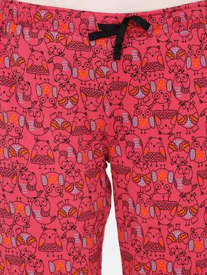drawstring waist printed pajama - 17732650 - Standard Image - 5