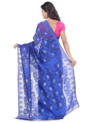 self design woven saree with blouse - 17732665 - Standard Image - 2