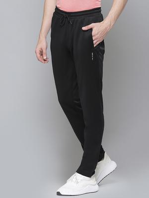 black solid full length track pant - 17732895 - Standard Image - 2