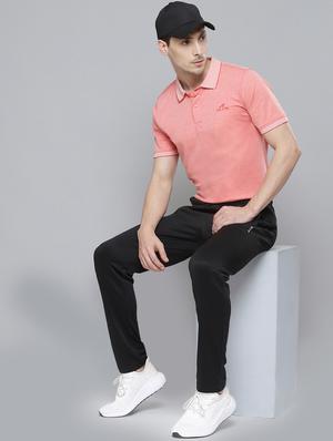 black solid full length track pant - 17732895 - Standard Image - 4