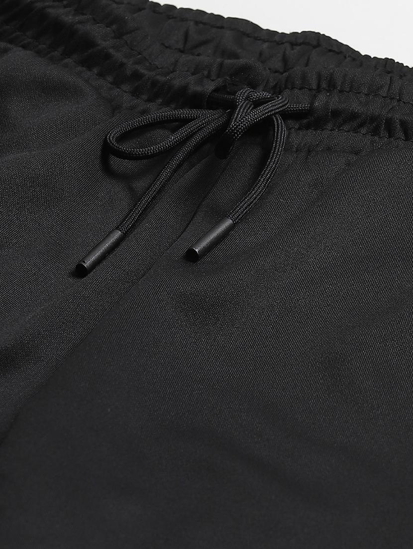 black solid full length track pant - 17732895 - Zoom Image - 5