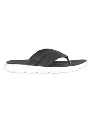 black faux leather slip on slippers - 17732916 - Standard Image - 3