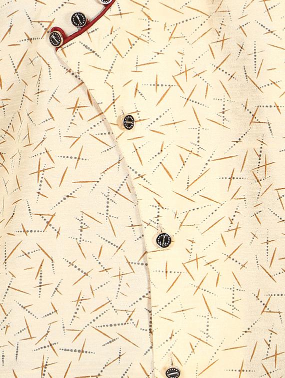 beige kurta pyjama ethnic wear set - 17733565 - Zoom Image - 4