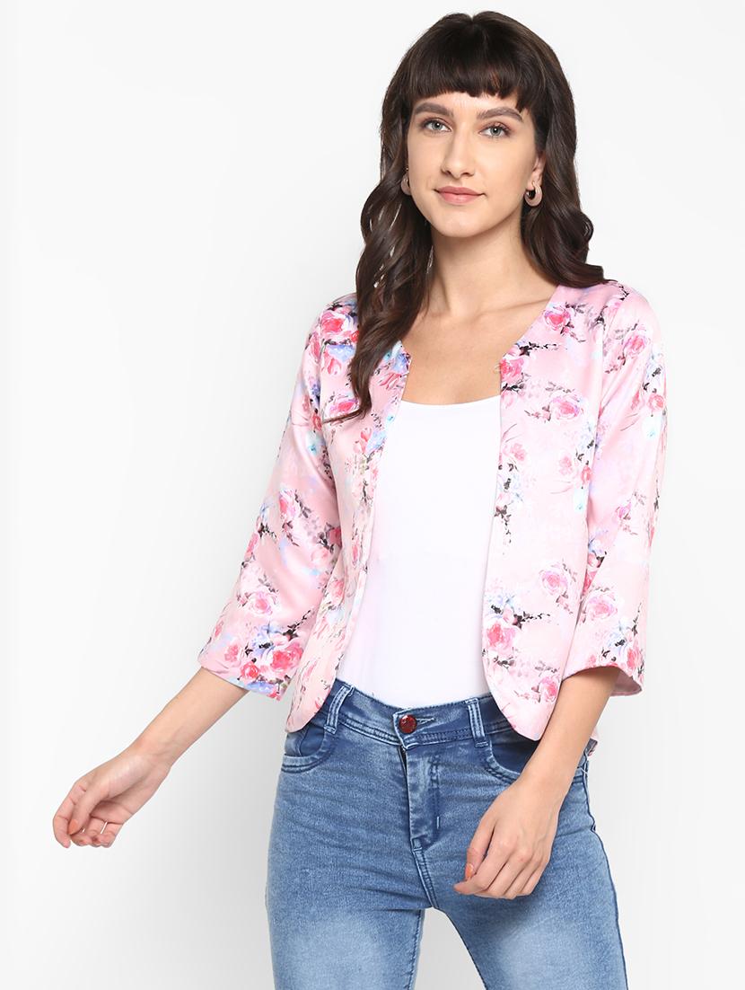pink viscose jacket - 17733752 - Zoom Image - 1