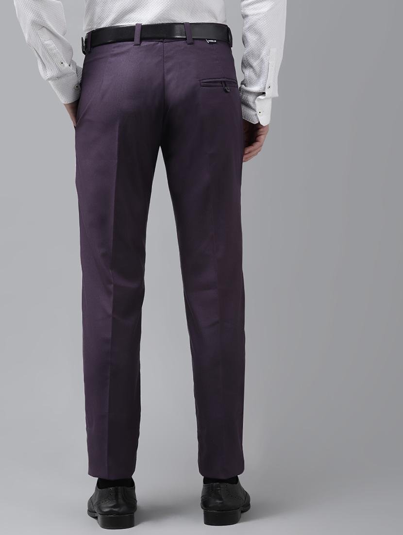 black solid flat front formal trouser - 17733811 - Zoom Image - 3