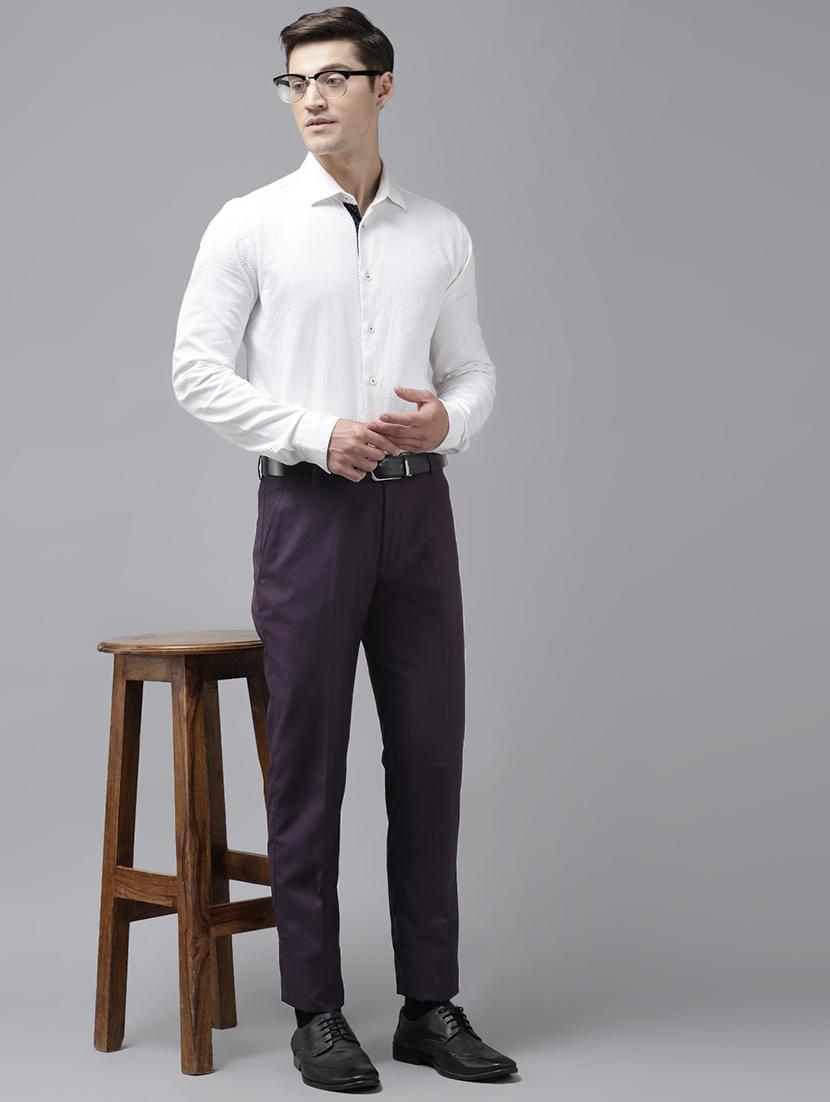 black solid flat front formal trouser - 17733811 - Zoom Image - 4