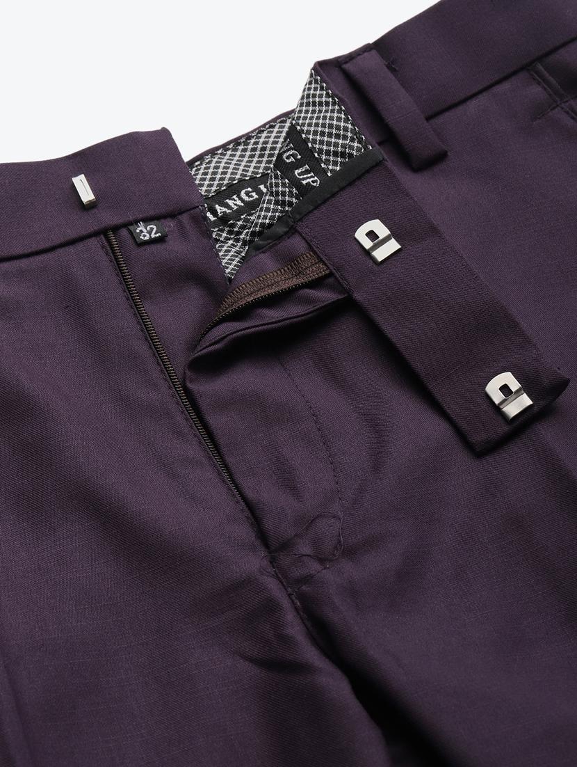 black solid flat front formal trouser - 17733811 - Zoom Image - 6