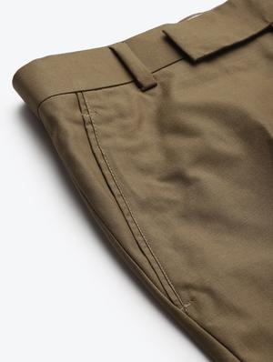 beige solid flat front formal trouser - 17733820 - Standard Image - 6